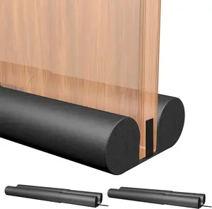2 Pack Large Door Draft Stopper for Bottom of Doors 36 Inch Door Sweep Weather Stripping Noise Blocker Under Door Draft Noise Black Stoppers Adjustable  Door Sweep Draft (2 Pack)