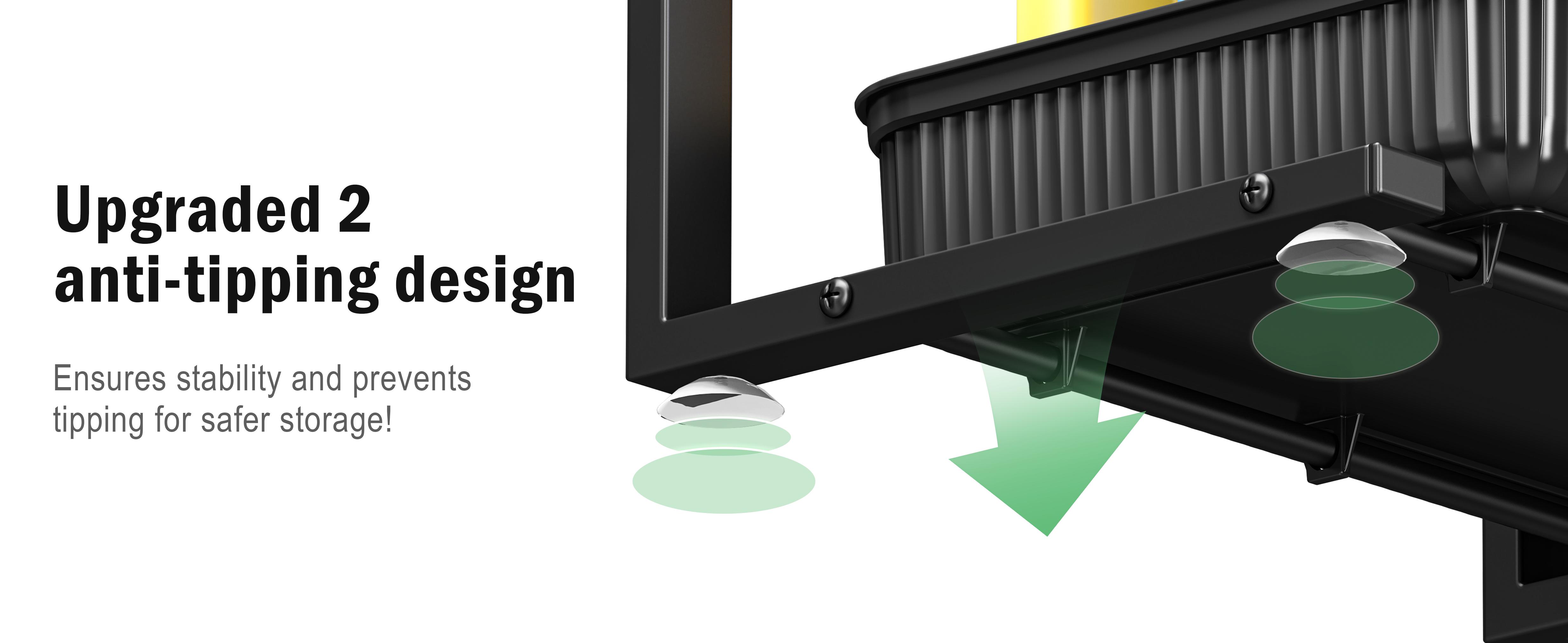 2‑Pack Ultimate Under‑Sink Storage Organizer Maximize Space & Declutter Your Kitchen | Black & Clear