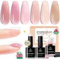 Builder Gel Nail 6 Colors Set 71-7.5ml-HEMA FREE