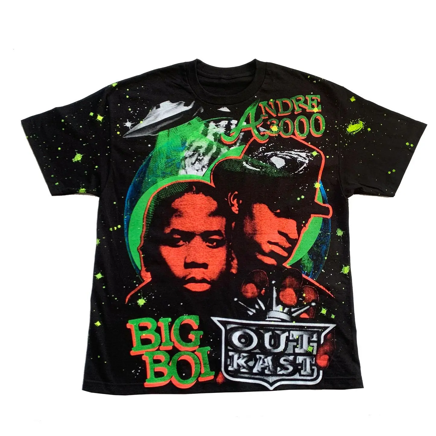 OUTKAST 'ATLiens' Unisex Graphic Casual Tee Everyday Wear All Over Print Shirt