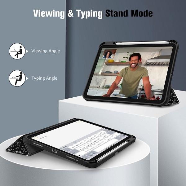 Fintie SlimShell Case for 2025 iPad A16 11th Gen & iPad 10th Gen w/ Soft TPU Back, Built-in Pencil Holder, Auto-Wake/Sleep, iPad Cover in Composition