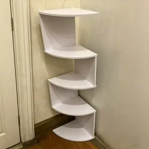 Wall Corner Storage Rack, Creative Home Wall Triangle Organizer, Half Round Shelf Bookshelf, Export Cross-Border Hanging Display, Room Decor