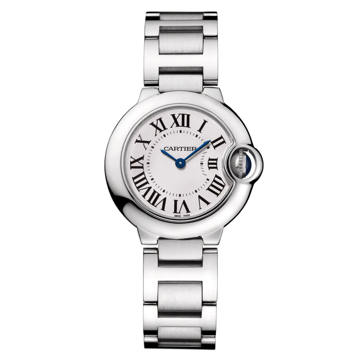 Cartier Ballon Bleu Ladies Quartz Watch 28mm Ref. W69010Z4, Stainless Steel, White Dial WHP038158