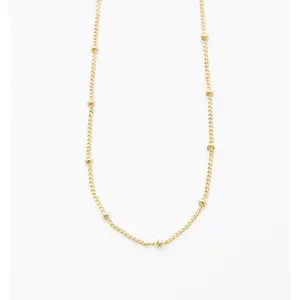 Saturn Gold Chain Necklace