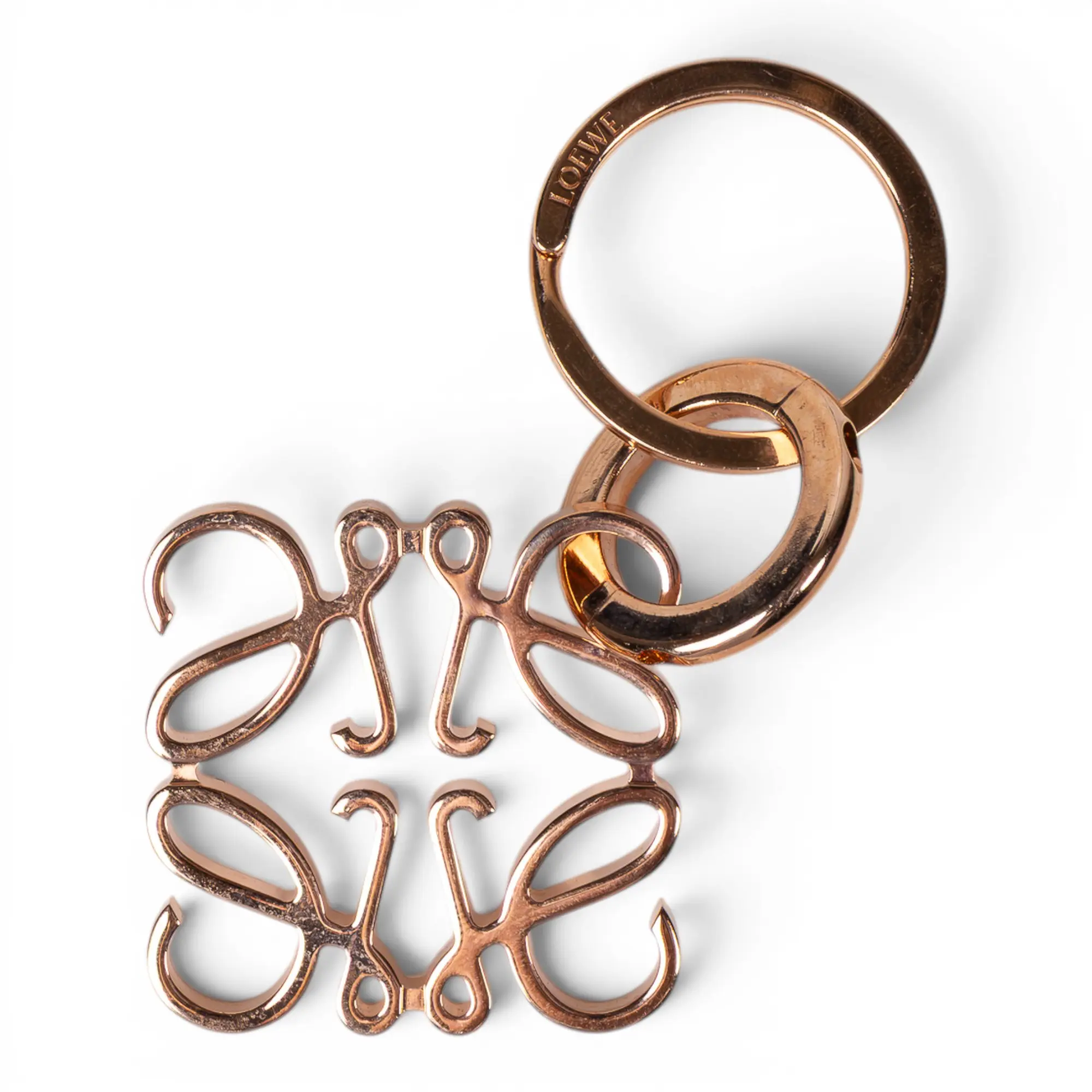 Loewe Anagram Brooch Rose Gold W26053428