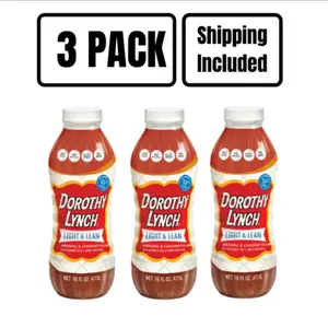 Light and Lean Dorothy Lynch Salad Dressing | Pack of 3 | 16 oz | Gluten Free