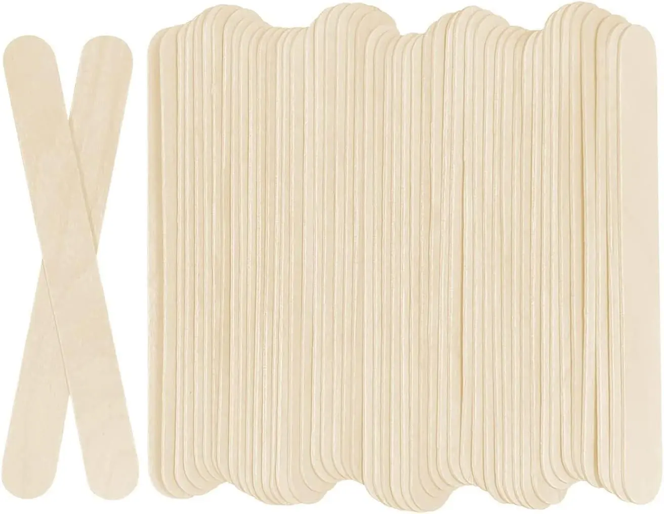 100Pcs Jumbo Wooden Craft Sticks 6" x 3/4" Unfinished Wood for DIY Crafts Home Art Projects Classroom Supplies High-Quality Natural Wood Multifunctional STEM Educational Activities