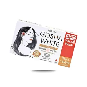 Geisha White Scar & Blemish Bar – Kojic Acid, Collagen, Niacinamide, Papaya Extract – 3×65g