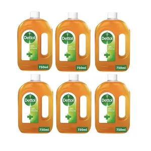Dettol Original Liquid Antiseptic Disinfectant - 750ml (Pack of 6) - Effective Against Most Pathogens Bottles tiktokshopspringglowup
