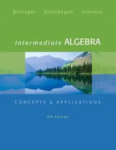 USED-Intermediate Algebra: Concepts & Applications (9th Edition) by Marvin L. Bittinger (Hardcover)