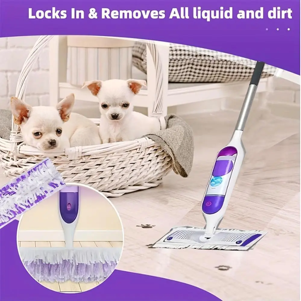 40pcs Disposable Power Mop Pads Replacement for Swifers Power Mop & Wood Mop, Power Mop Refill Pads Disposable for Multi-Surface Floor Cleaning, Thickened Super Absorbent Replacement Pads
