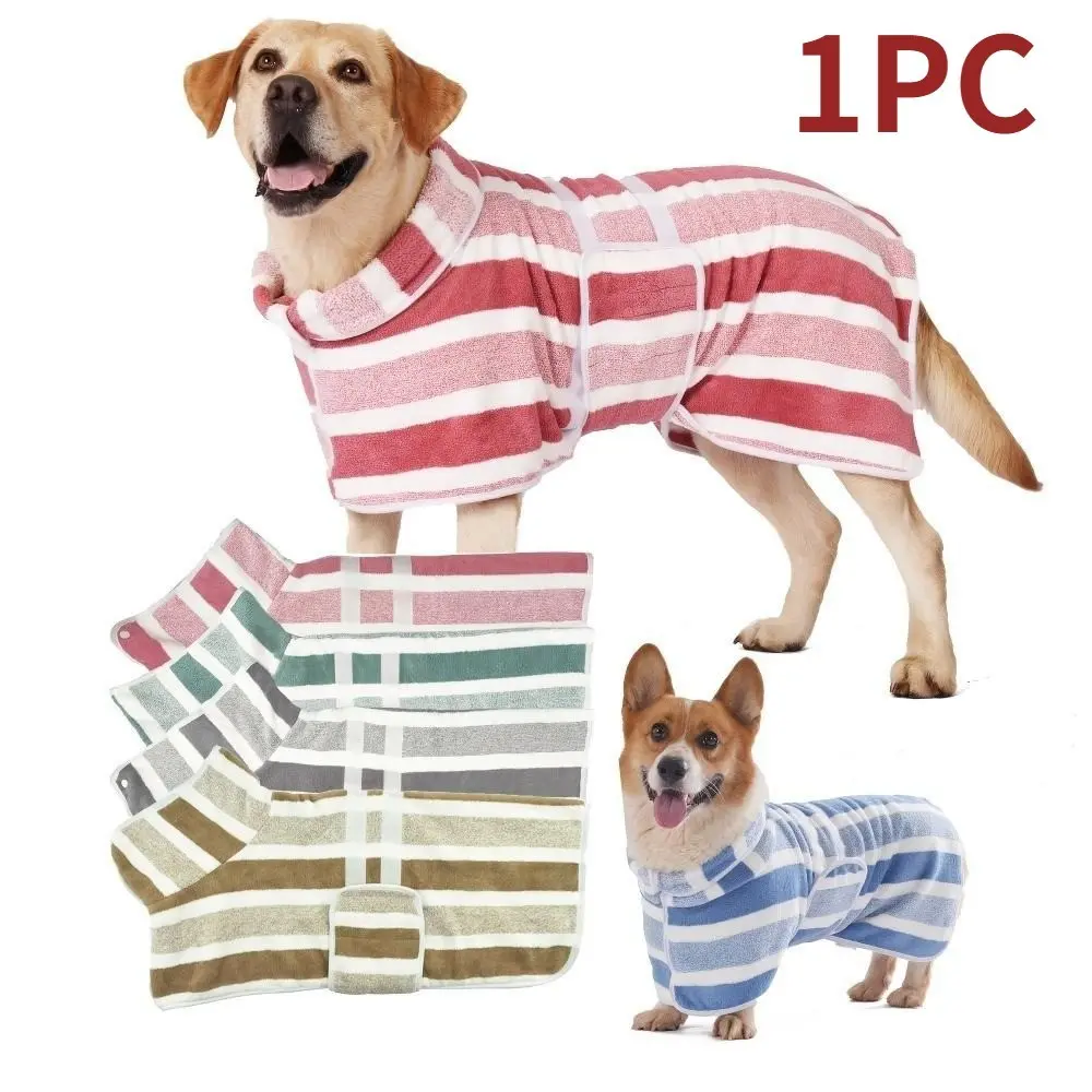 Doggy Bath Towel Pet Robe, Full Coverage Quick-Dry, Clean, Soft Skin-Friendly, Comfortable Durable, Ideal for Pets' Grooming Needs, Grooming Supplies