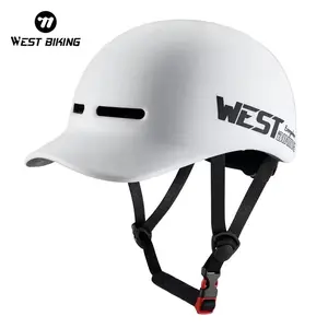 WEST BIKING Sun Protection Commut Helmet Breathable Comfortable Helmet With Brim Design Outdoors Travel Cycling Helmet