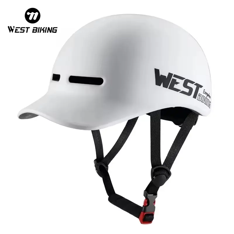 WEST BIKING Sun Protection Commut Helmet Breathable Comfortable Helmet With Brim Design Outdoors Travel Cycling Helmet Bike Helmet