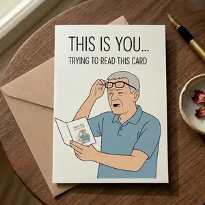 Funny Fathers Day Card for Dad - Gag Gift Card, Blank Inside, Ready to Gift Humorous Fathers Day Card for Dad, Funny Greeting Card, Blank Inside with Envelope Funny Card for Dad, Fathers Day Greeting Card, Gift From Daughter And Son