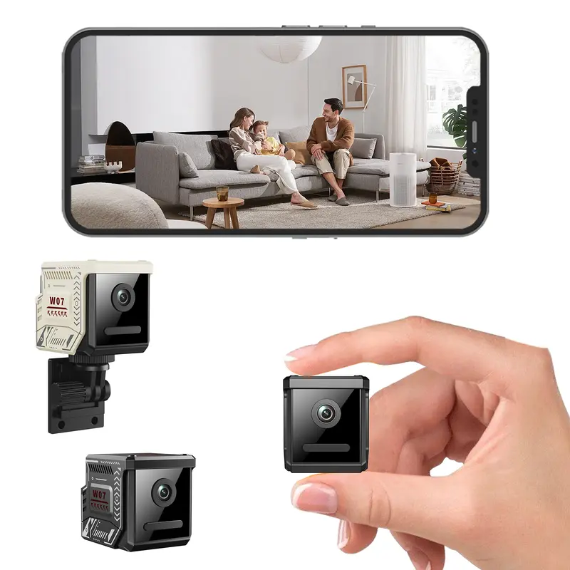 1080P HD Battery Powered Wireless Security Camera - 6H Long Battery, 2.4G Wi-Fi, Night Vision, Motion Sensor, Loop Recording, Remote Viewing, App-Enabled for Safe Home Monitoring | Security Cameras & Systems