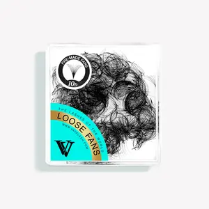 10D Handmade Premade Loose Fans With Pointy Base /500 Fans  0.03MM