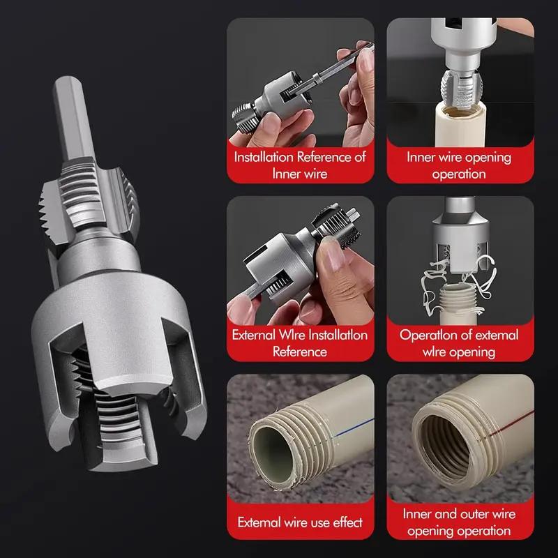 Yofidra Water Pipe Opener 1/2" Inner Hole & Outer Wire Integrated Tool for Household Pipes Manual Installation Multifunctional Wrench Adjustable Wrench Yofidra Water Pipe Opener 1/2" Inner Hole & Outer Wire Integrated Tool for Household Pipes Manual Installation Multifunctional Wrench Adjustable Wrench