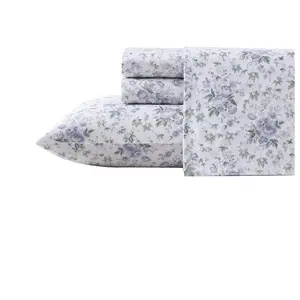 Laura Ashley Lilian Purple Queen Sheet Set Laura Ashley Lilian Purple Queen Sheet Set