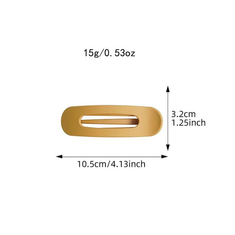 Solid Color Hair Clip, Fashionable Hair Accessories for Women & Girls, Minimalist Headwear Suitable for Girlfriend