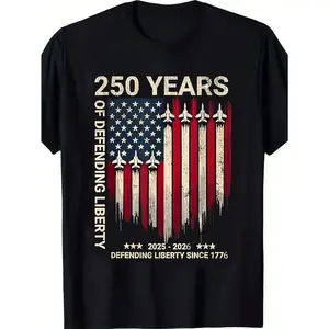 250th Anniversary USA Military T-Shirt -  t0512, Navy, Air Force, Marine Corps, Coast Guard - Unisex Patriotic Tee for Veterans, Service Members, History Buffs - All-Season Comfort Fit - 1775-2025 CommemorativeFather's Day Gift2ZX