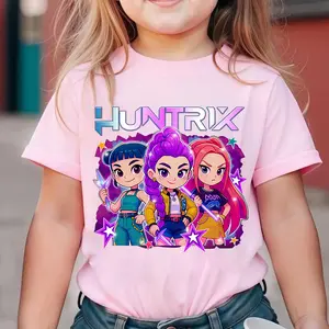 Kpop Demon Hunters Shirt, Huntrix Girl T-Shirt, Kpop idol group Shirt, Mira, Rumi, Joey Shirt,Demon Hunter Merch, Gift for Huntrix fan Shirt