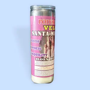 Santa Muerte Candle, Home Decoration for Tranquility and Success, Long-Lasting Home Supply Candle