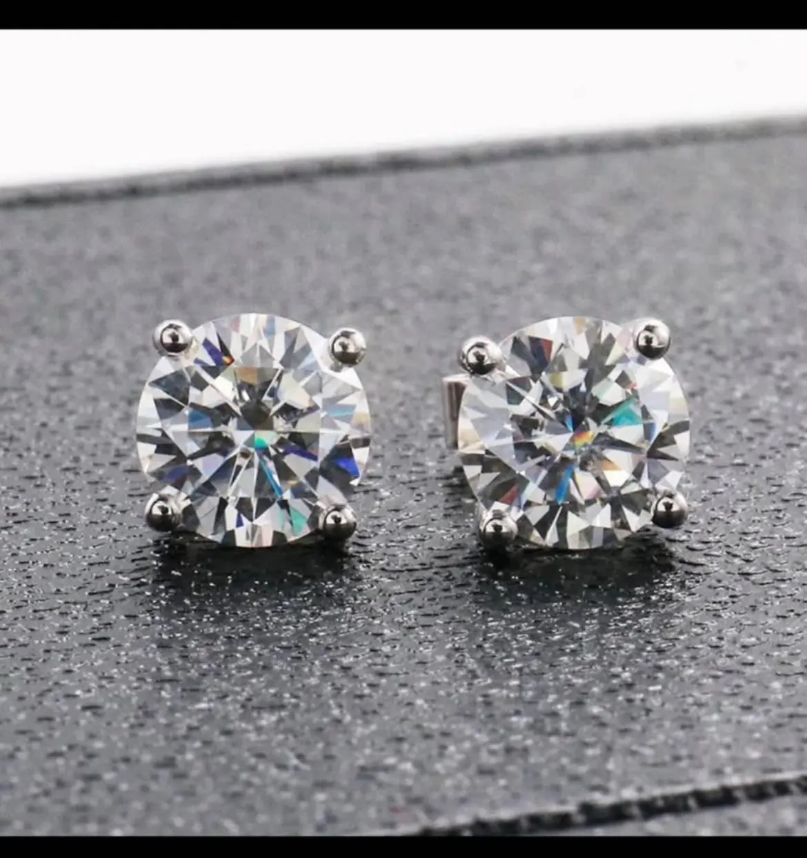 3ct VVS Moissanite Earring