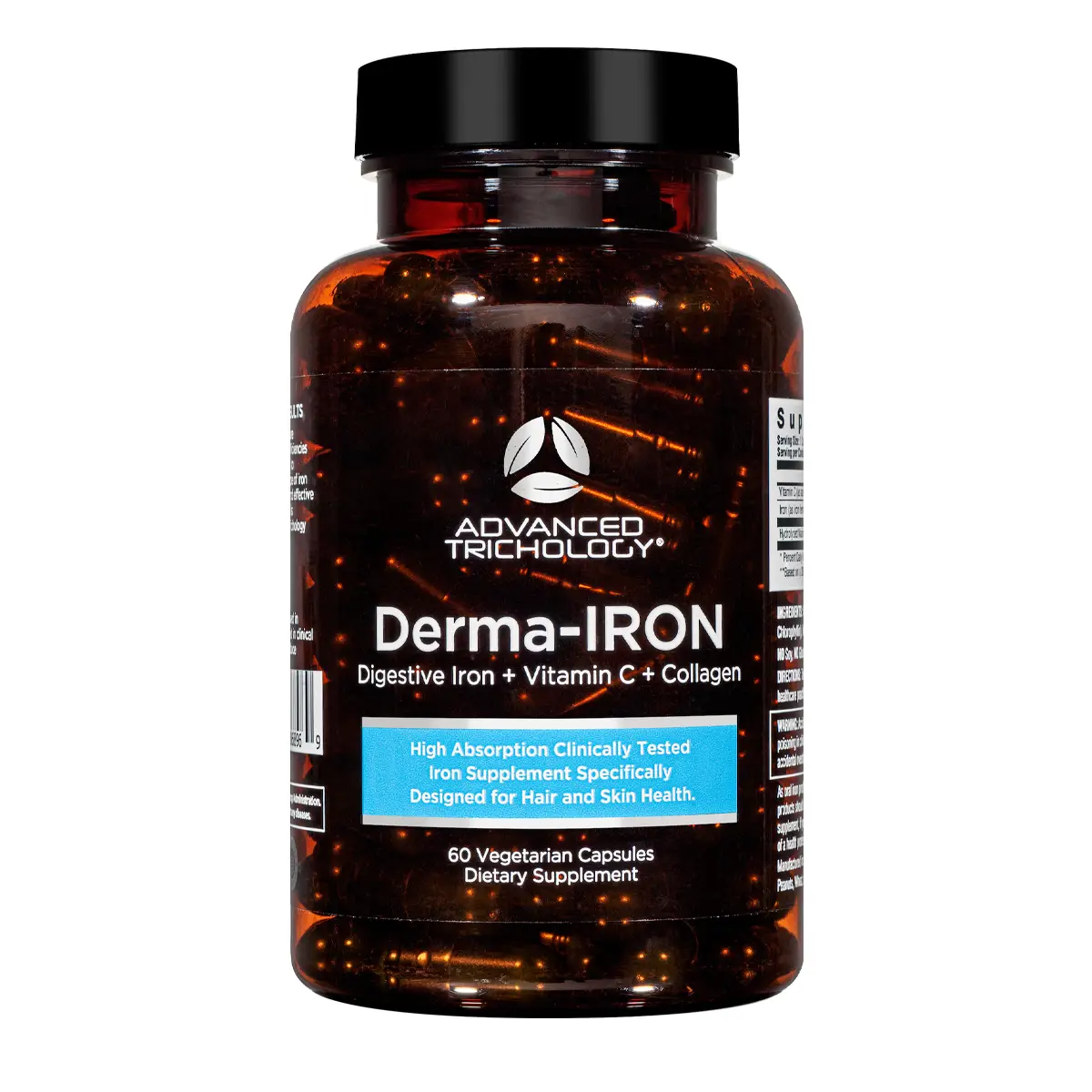 Derma-Iron Supplement for Women and Men - Iron blood builder pills for hair and...