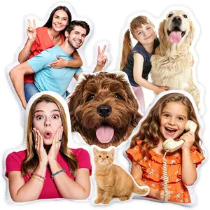 Personalized Pillow Custom Photo Pillow with Pet People or Favorite Memory Soft PP Cotton Fill Fade-Resistant Print Cozy Keepsake or Gift Idea