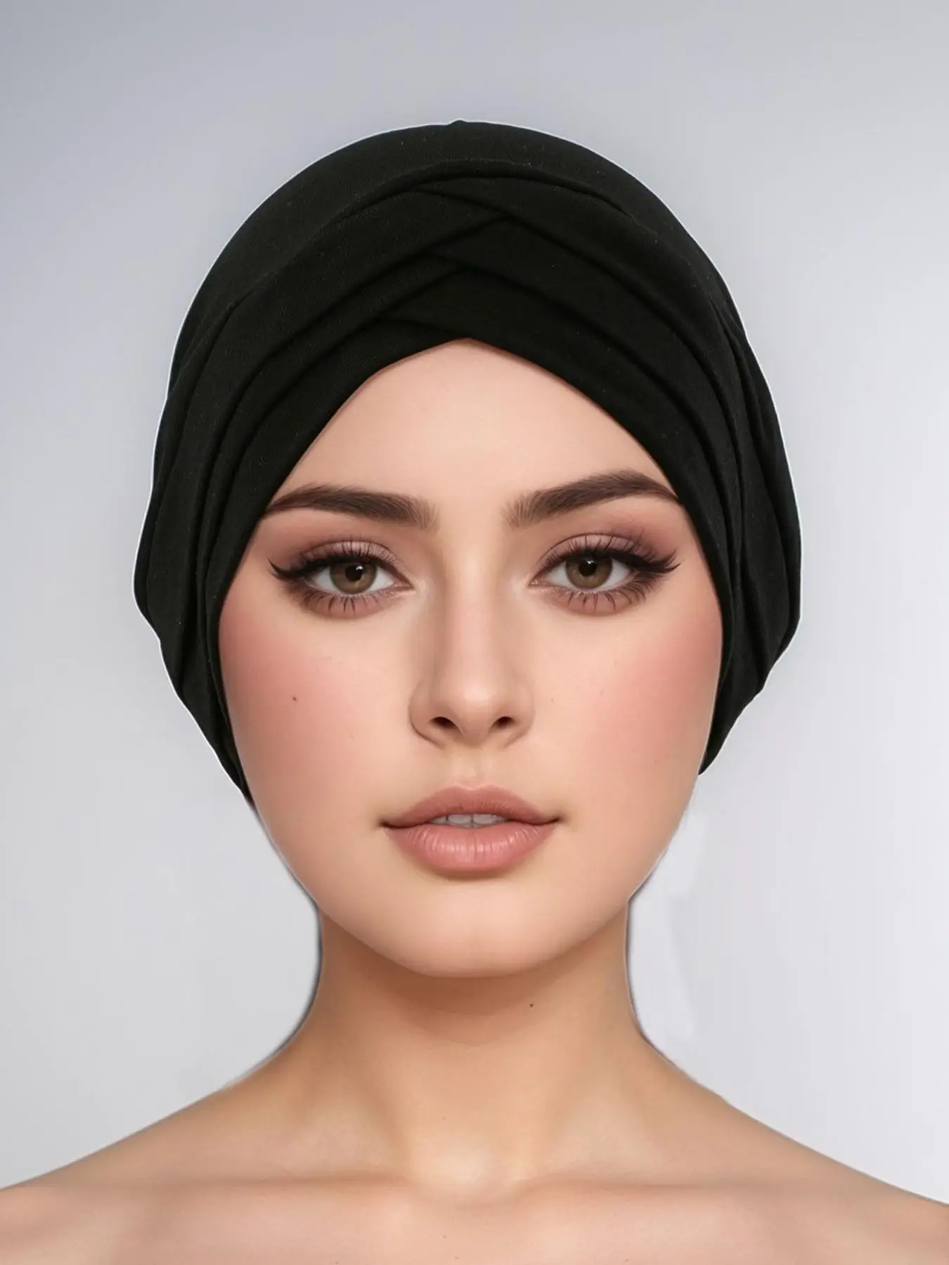 Women's Elegant Solid Color Long Hijab, Fashionable Soft Comfortable Headscarf for Daily Wear, Casual Versatile Scarf for Women