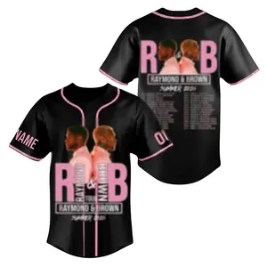 CUSTOM The R&B Tour Shirt, Hip Hop Concert Jersey, RnB Fan Apparel, Streetwear Music Shirt baseball jersey