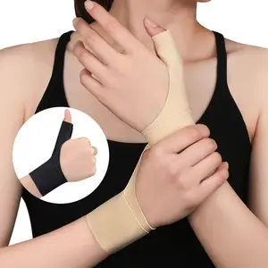 Adult Thin Breathable Wrist Support Finger Guard, Adjustable Thumb Joint Fixing Strap, Comfort Fit Sports Support, Fitness Daily Protection Gear, Breathable Material