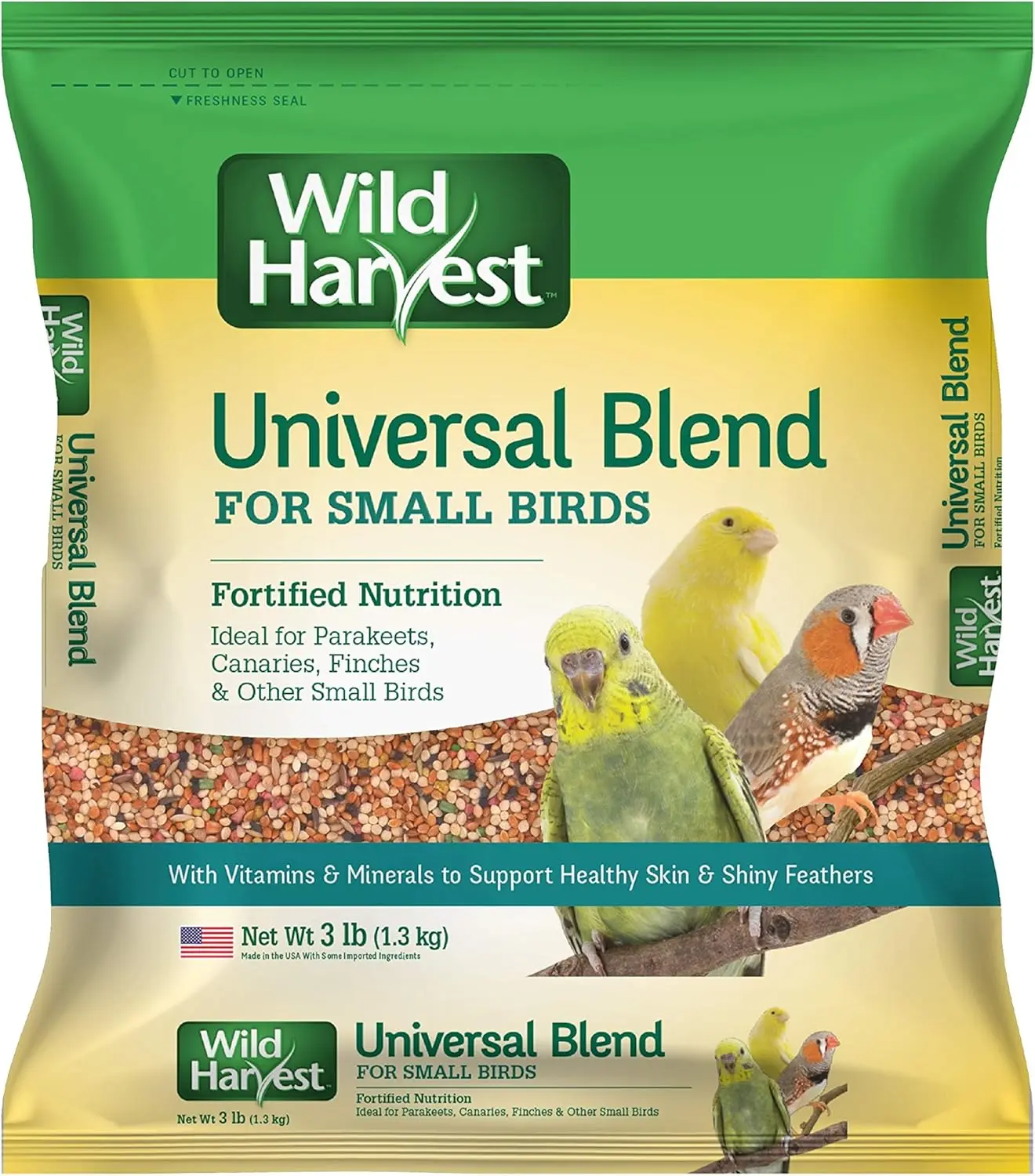 Universal Blend For Small Birds 3 Pounds, Foritified Nutrition