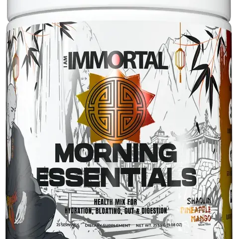 I Am Immortal Morning Essentials Magnesium Glycinate Malate Organic Botanicals Probiotics Healthcare Supplement Probiotics Dietary Supplement Fitness Edible