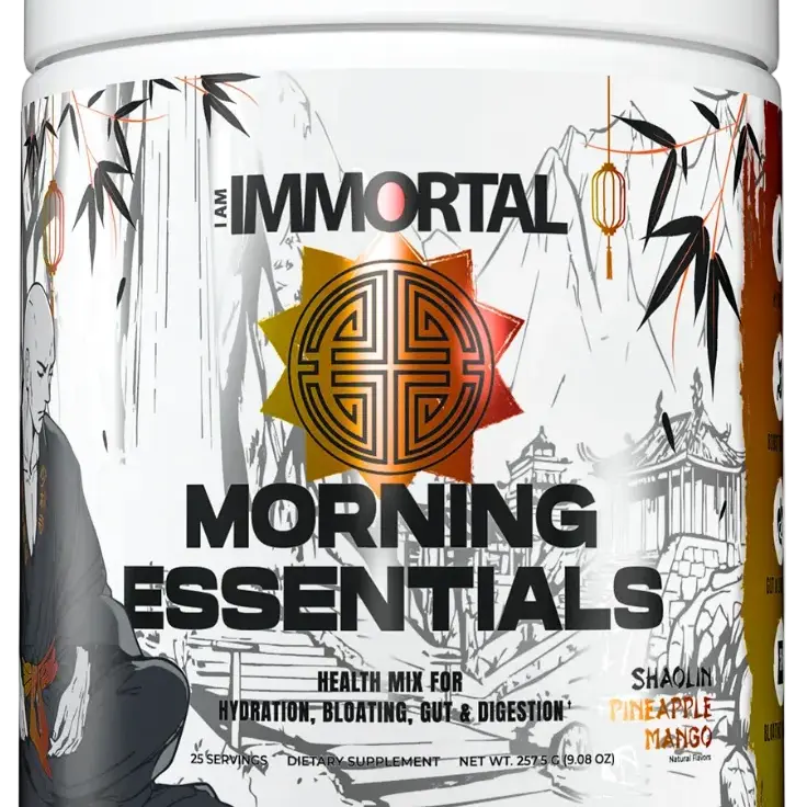 I Am Immortal Morning Essentials Magnesium Glycinate Malate Organic Botanicals Probiotics Healthcare Supplement Probiotics Dietary Supplement Fitness Edible