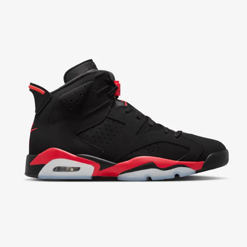 AIR JORDAN RETRO 6 INFRARED - MENS 10.5 | BLACK/LIGHT CRIMSON | BRAND NEW REPLACEMENT BOX