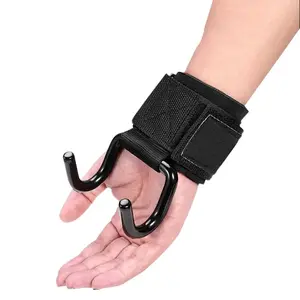 Assist hook pull up grip strength hook horizontal bar strength assist fitness men hard pull assist with dumbbell horizontal bar weightlifting Wrist Strap