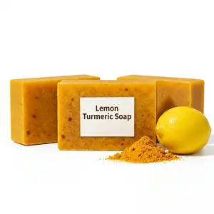 Lemon Curcuma Acid Soap | Moisturizing | Cleaning | Moisturizing | Brightening Skin | Gentle Exfoliation | Essential for Bathing and Skincare