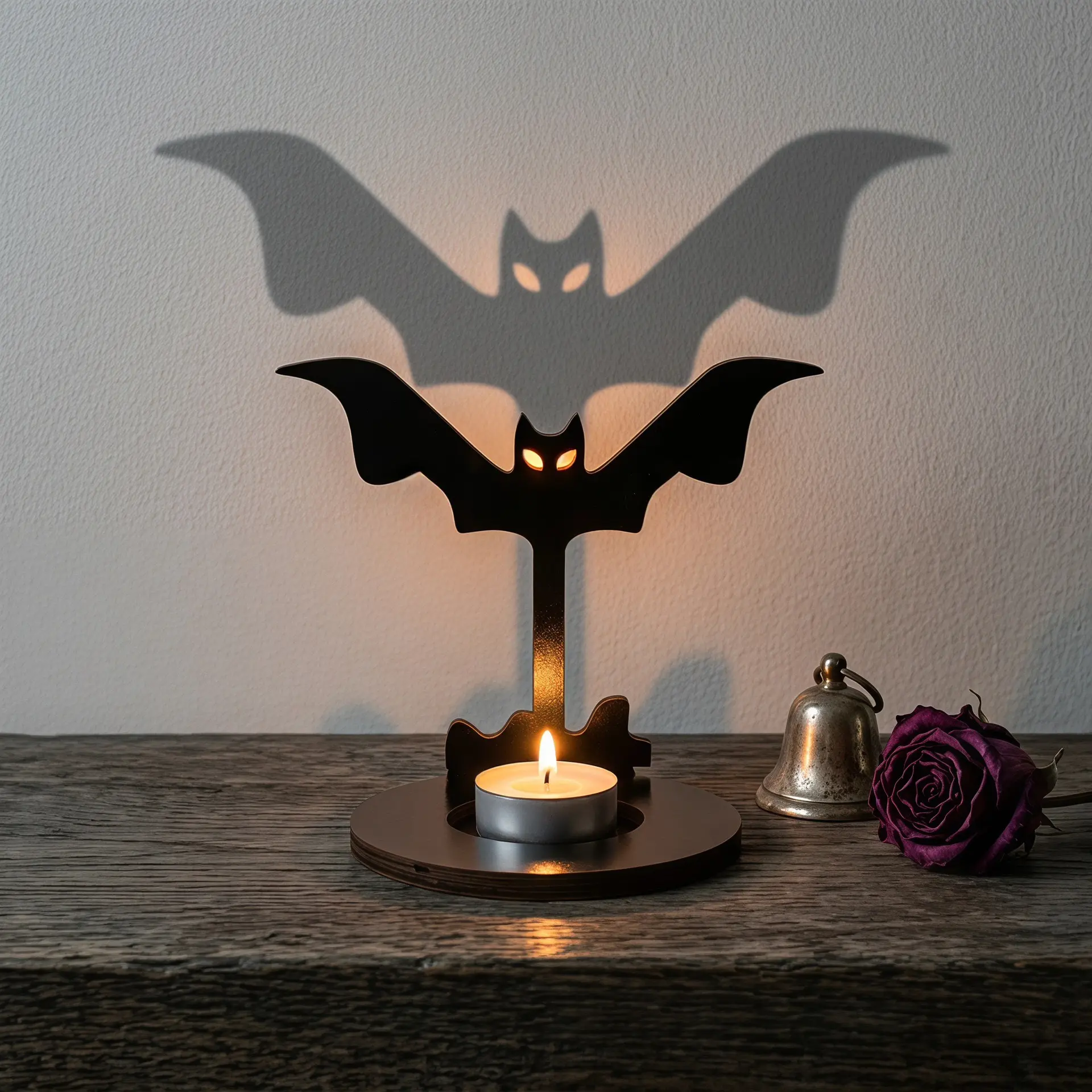 Halloween Shadow Tealight Candle Holder, Spooky Silhouette Tea Light Holder, Halloween Decorations for Home Tabletop Party Decor garland yard