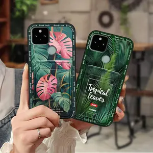 Graffiti Cover Phone Case For Google Pixel 5XL Silicone Waterproof TPU Back Cover Anti-dust Cute Dirt-resistant protective Soft case Fashion Design Anti-knock Card sleeve Durable