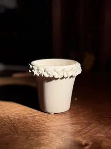 Wedgwood White Jasperware Miniature Planter (c. 1930s–1950s)