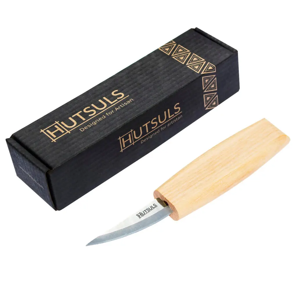 Hutsuls Wood Whittling Knife for Beginners - Razor Sharp Wood Carving Knife in a Beautifully Designed Gift Box, Sloyd Woodworking Knife for Men