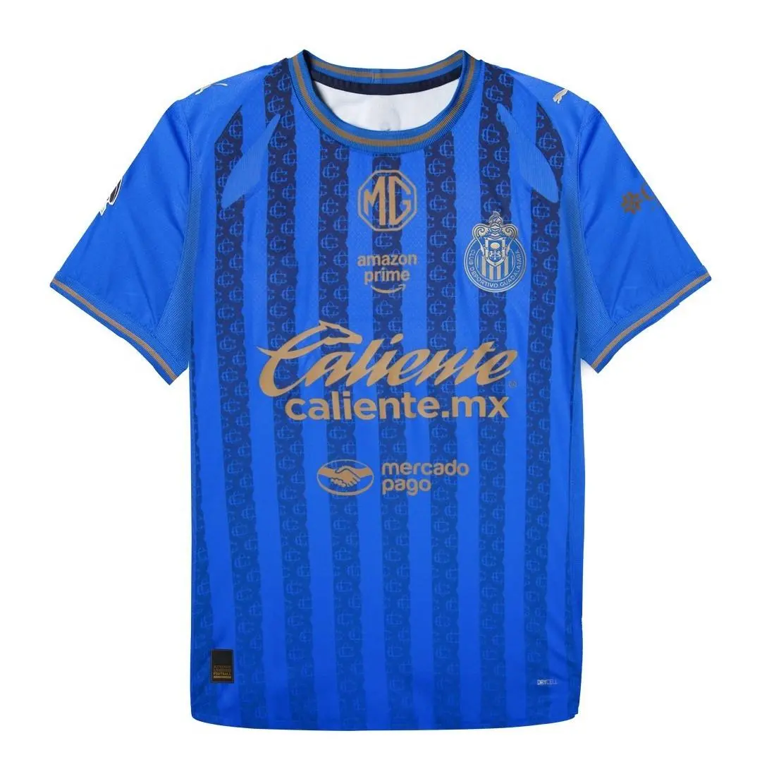 Chivas Season 25 26 Third Jersey, LigaMx Jersey, Football Jersey, Soccer Shirt, Champion Outfit - Men's Lightweight Breathable Soccer Jersey, Quick Dry Football Shirt for Training Match Workout Running Athletic Sportswear