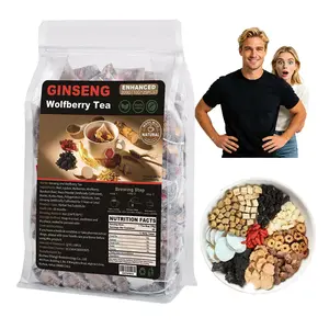 Boost Energy & Revive Kidney Health — Ginseng, Goji & Red Date Herbal Five Treasure Tea 60 Bags traditional chinese herbal tea — Natural Men’s Wellness Tea Beverage Wolfberry Tea Nourishing Tea