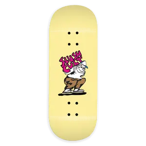Slushcult "Heavy" Shop Fingerboard Deck (Cream)