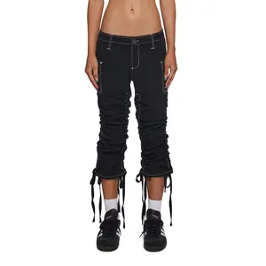 Texting Back Low Rise Pants