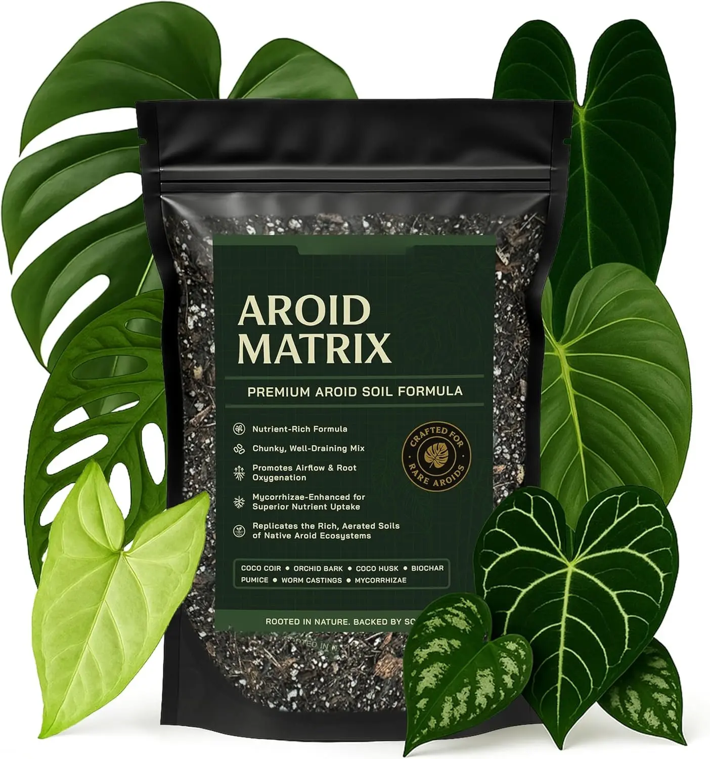 AROID Potting Mix/ Soil for Monstera, Philodendron, Alocasia, Anthurium  Chunky, Optimally Aerated Soil   & Ready to Use  Supercharges Root and Foliage Growth (4 QTS)