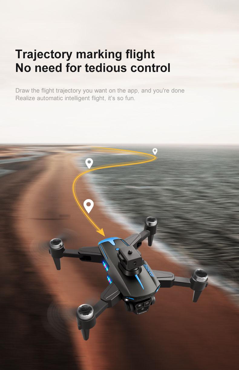 Drone with Camera, HD FPV Foldable Drone for Kids, Adults and Beginners, Brushless Motor RC Quadcopter with Stable Hover, Gesture Selfie, Waypoint Flight, 3D Flips, One Key Start, Includes 2 Batteries optical flow obstacle avoidance