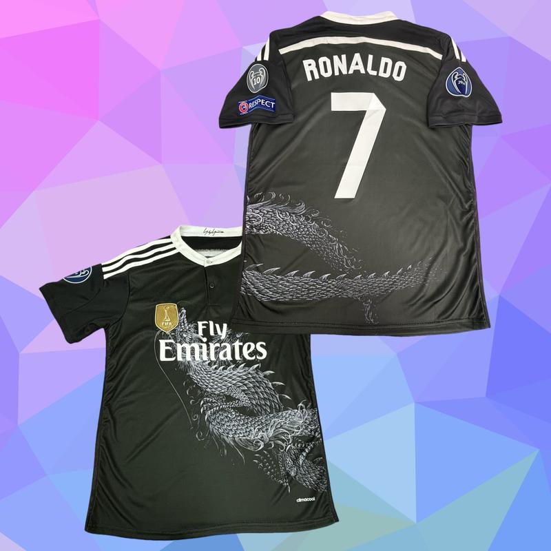 14 15 Third Away Kit 7# Cristiano Ronaldo Short Sleeve Soccer Jersey Fans Version